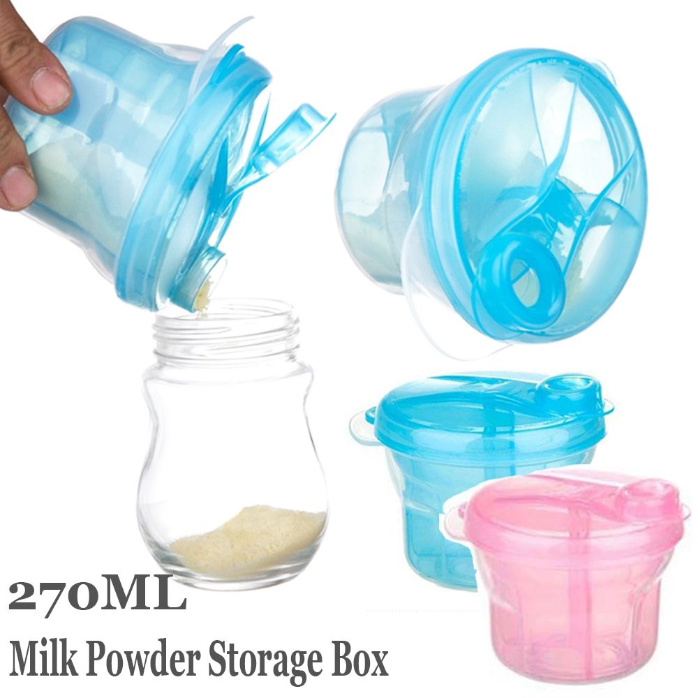 Snack Container Travel - กล่องใส่ขนมแบบพกพา กล่องเก็บอาหารเด็ก กล่องเก็บอาหาร กล่องเก็บนมผง ขวดเดินทางสำหรับเด็กวัยหัดเดิน