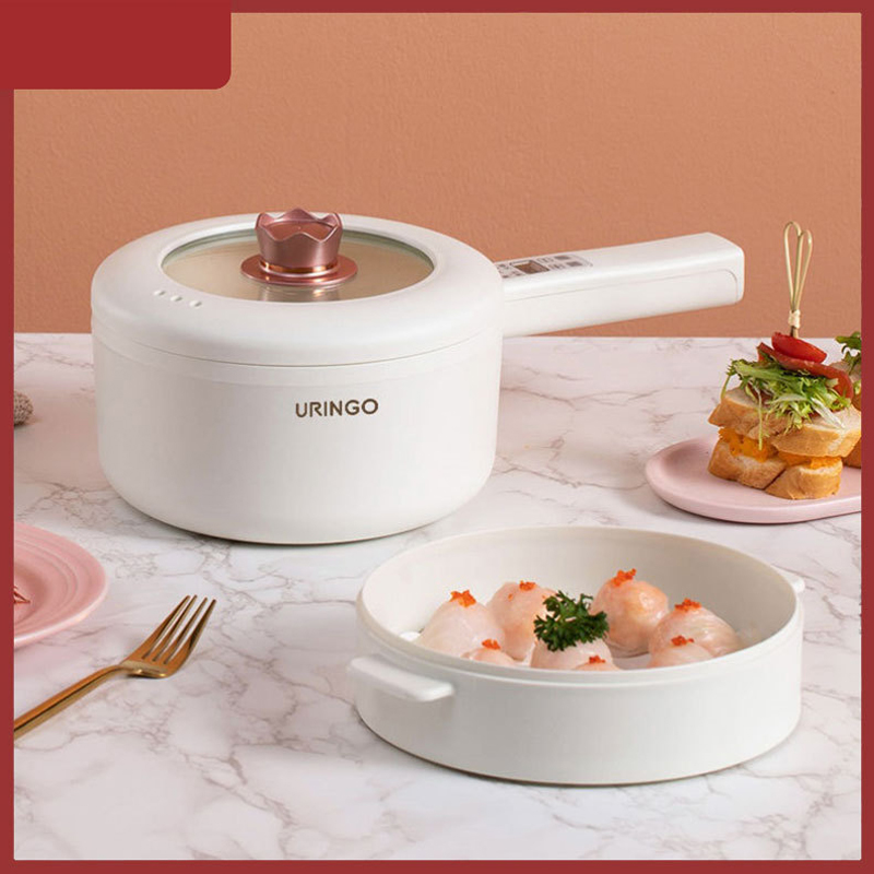 Baby Food Recipes - URINGO 1.6/2L หม้อร้อนไฟฟ้าห้าความเร็วปรับ Multi-Function หม้อหุงข้าวไฟฟ้า Non