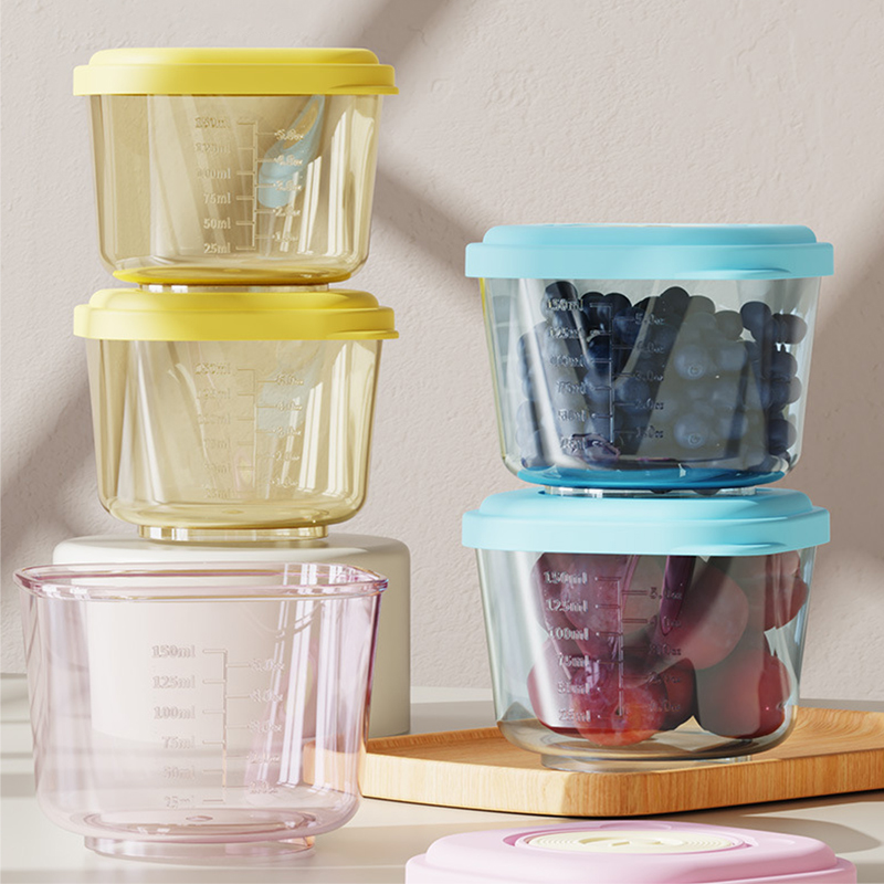 Baby Food Universe - ภาชนะเก็บอาหารเด็ก 6 ชิ้น - วัสดุ PP