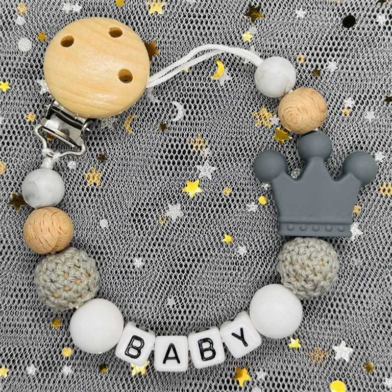 สายคล้องยางกัดลูกปัดเคี้ยวไม้บ - Baby Food Name บทวิจารณ์และราคา