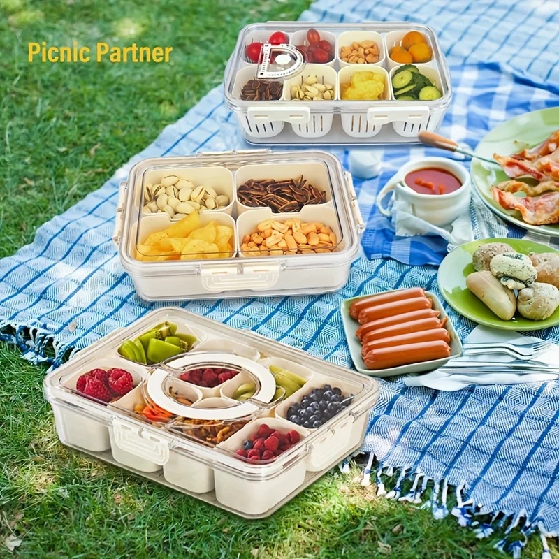 กล่องใส่ของว่าง 4Grid, กล่องใส - Snack Container Travel บทวิจารณ์และราคา
