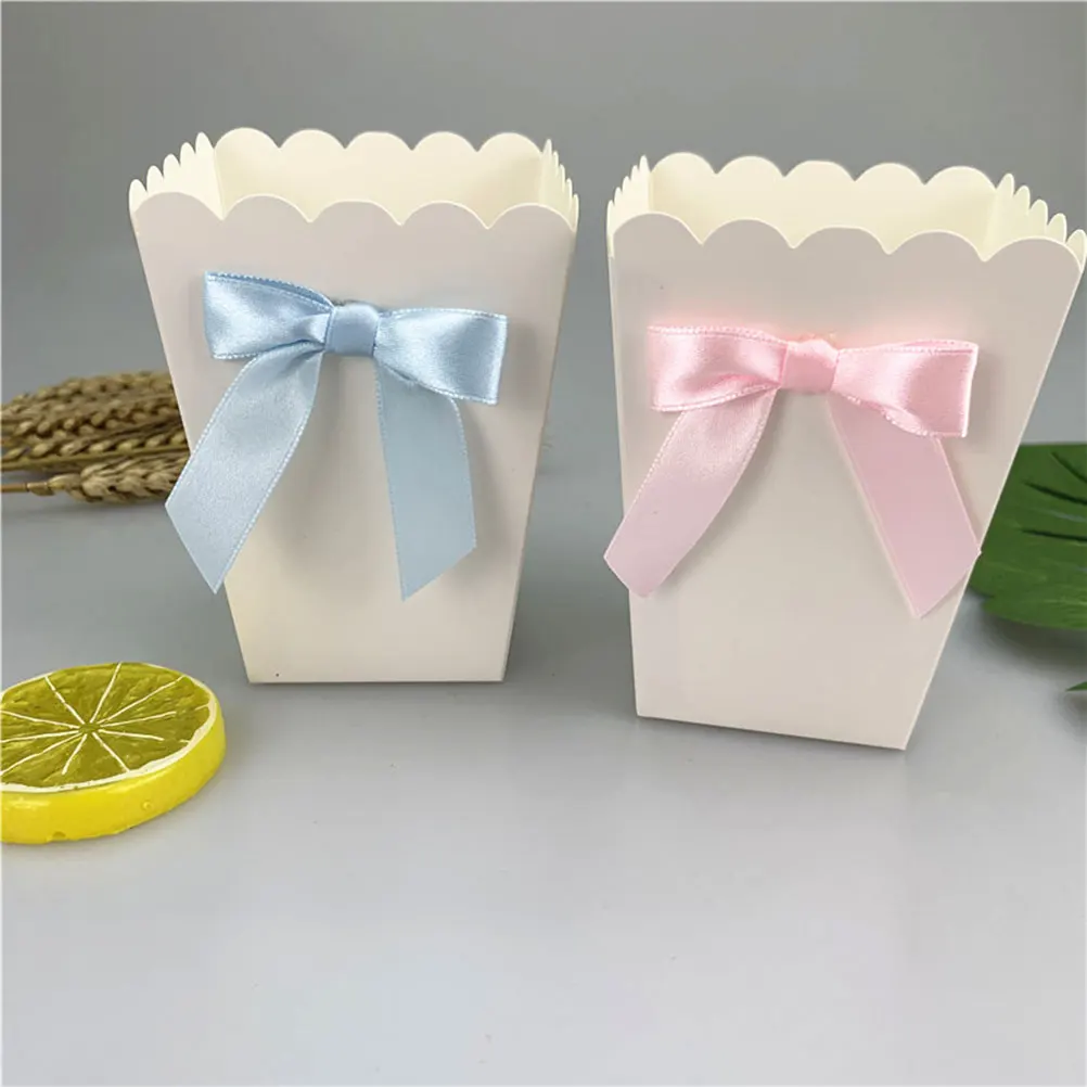 12 ชิ้นโบว์สีชมพูกล่อง Popcorn - Baby Food Recipes บทวิจารณ์และราคา