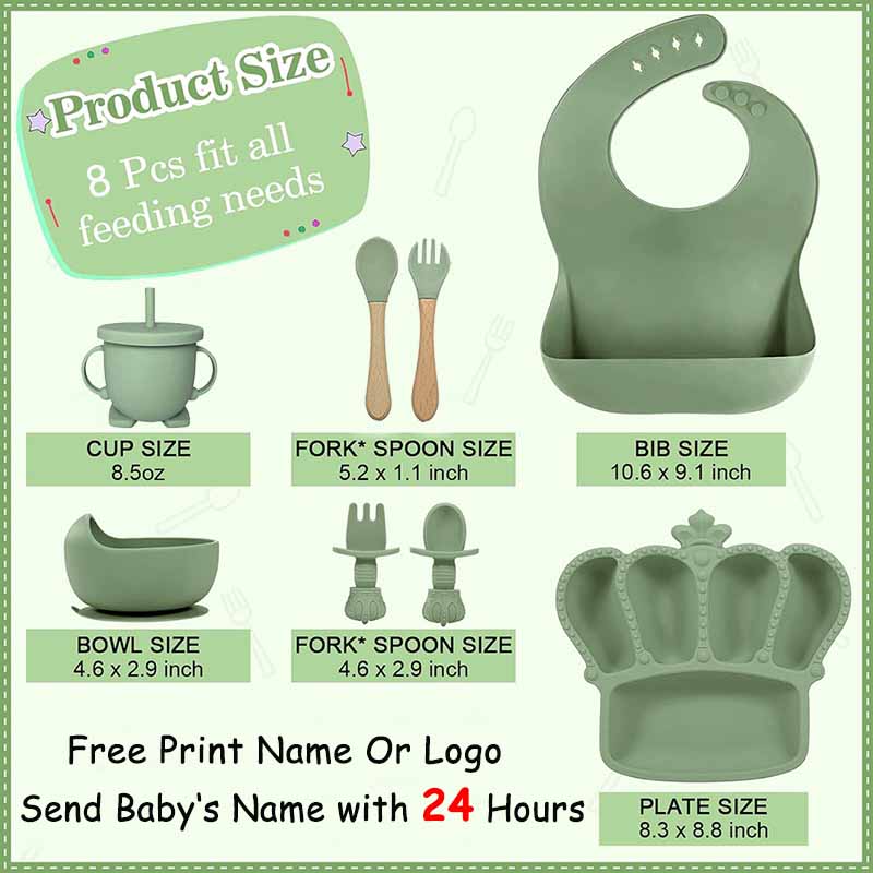 จานให้อาหารเด็กทารกพิมพ์ชื่อเฉ - Baby Food Name บทวิจารณ์และราคา