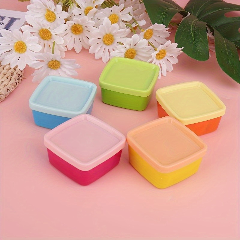5pcs สายรุ้งสี Candy NUT กล่อง - Snack Container Travel บทวิจารณ์และราคา
