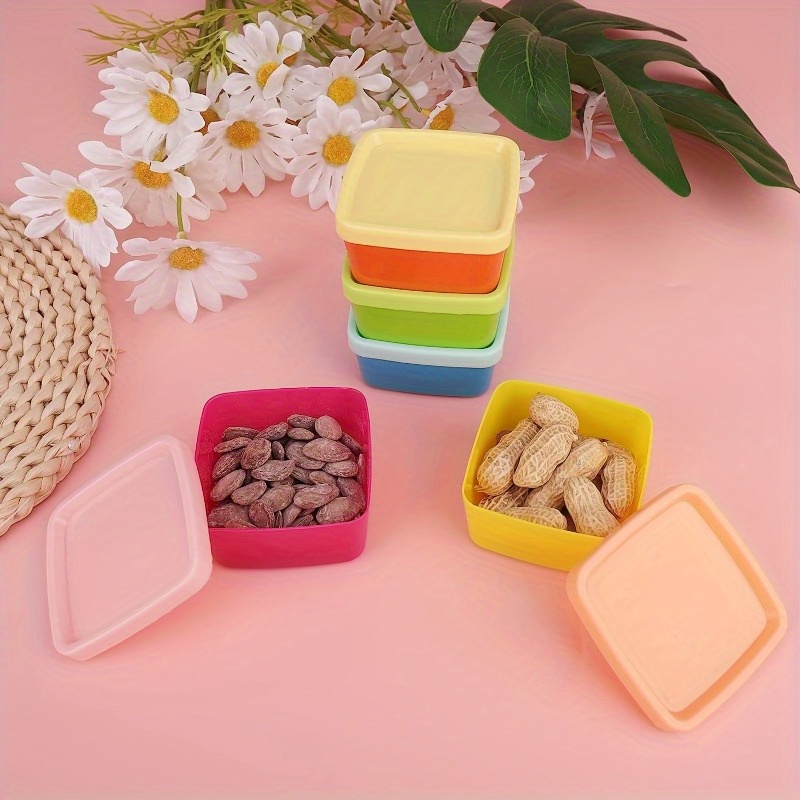 5pcs สายรุ้งสี Candy NUT กล่อง - Snack Container Travel บทวิจารณ์และราคา