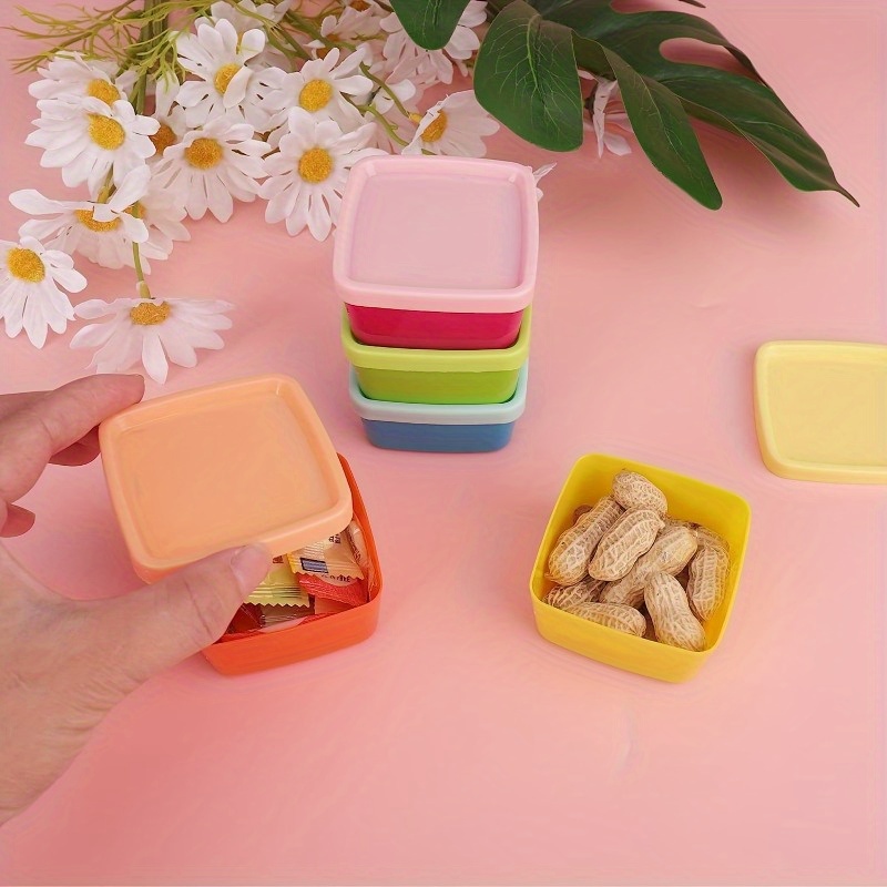 5pcs สายรุ้งสี Candy NUT กล่อง - Snack Container Travel บทวิจารณ์และราคา