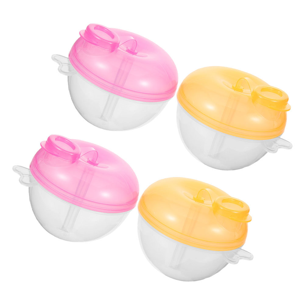 กล่องแบ่งนมผงแบบพกพา 4 ชิ้น 3  - Snack Container Travel บทวิจารณ์และราคา