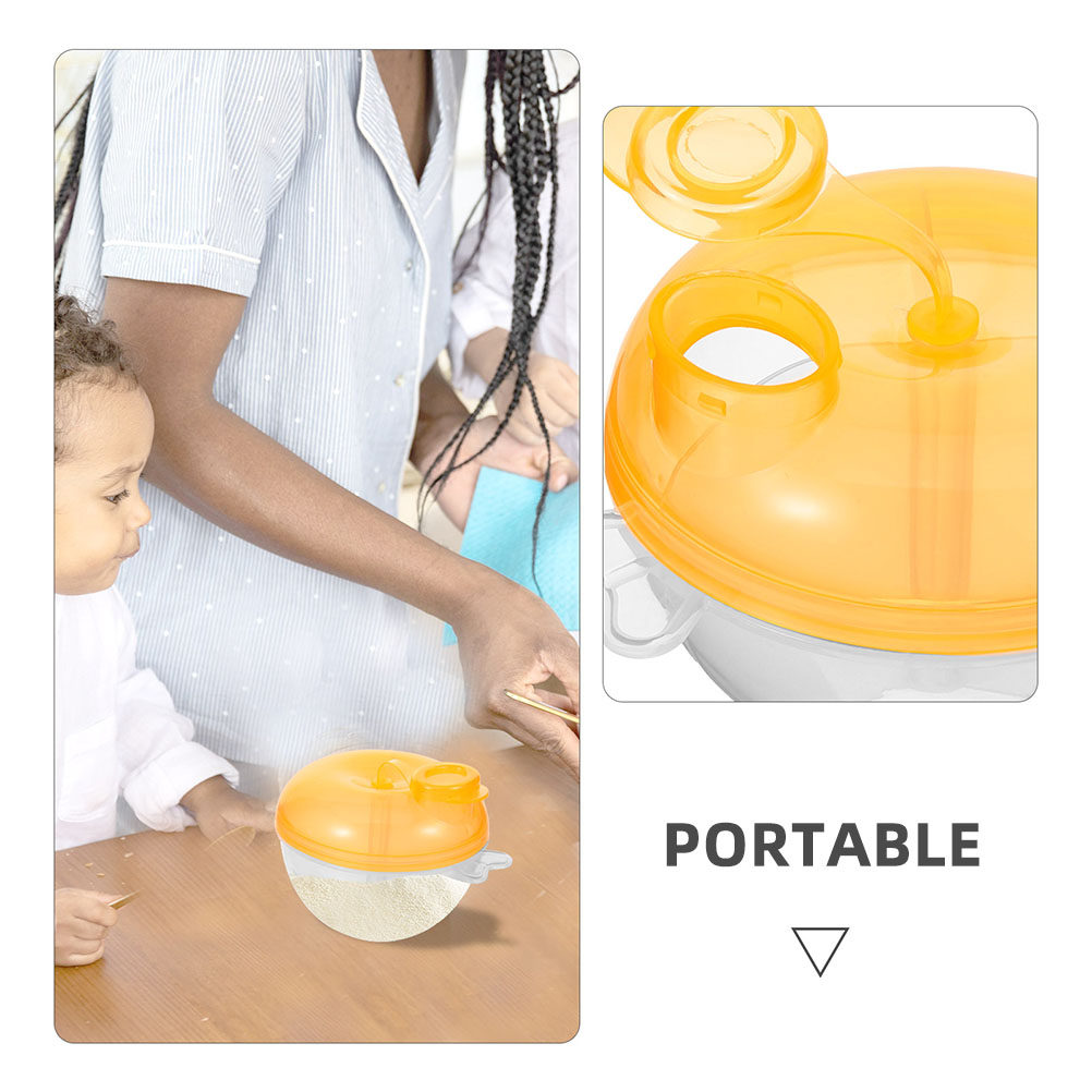 กล่องแบ่งนมผงแบบพกพา 4 ชิ้น 3  - Snack Container Travel บทวิจารณ์และราคา
