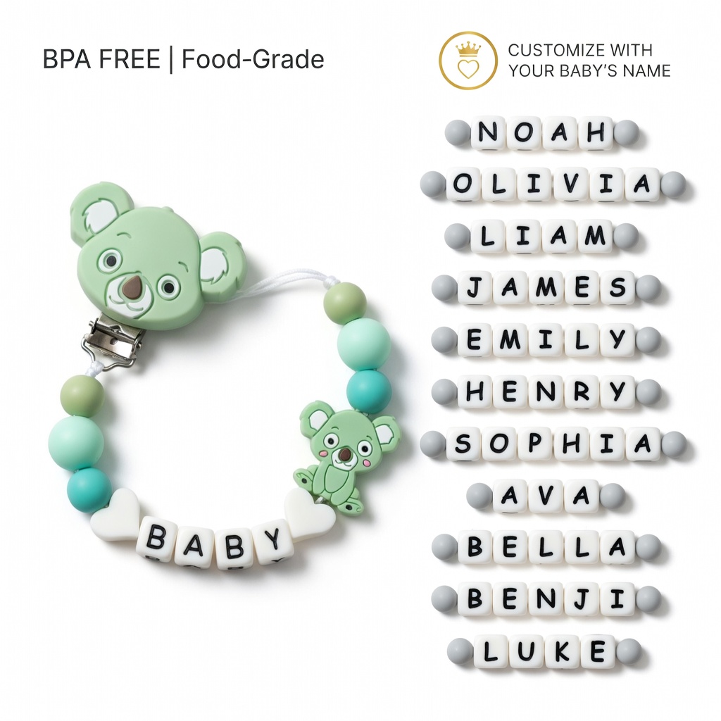 คลิปหนีบจุกนมหลอกซิลิโคน สายคล - Baby Food Name บทวิจารณ์และราคา