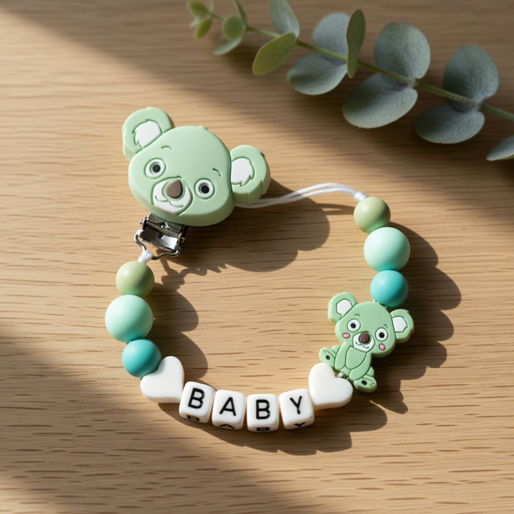 คลิปหนีบจุกนมหลอกซิลิโคน สายคล - Baby Food Name บทวิจารณ์และราคา