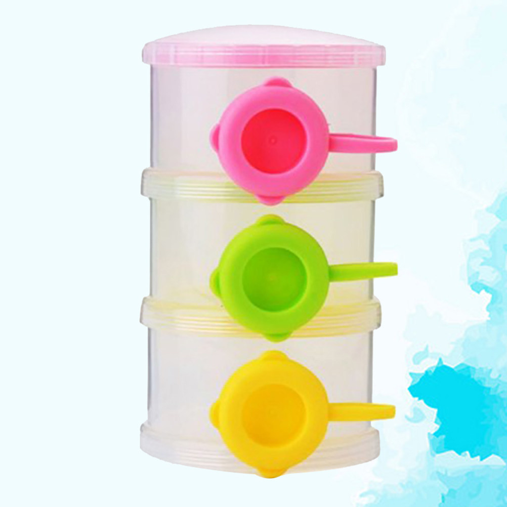 กล่องแบ่งนมผงสำหรับเด็ก 3 ชั้น - Snack Container Travel บทวิจารณ์และราคา