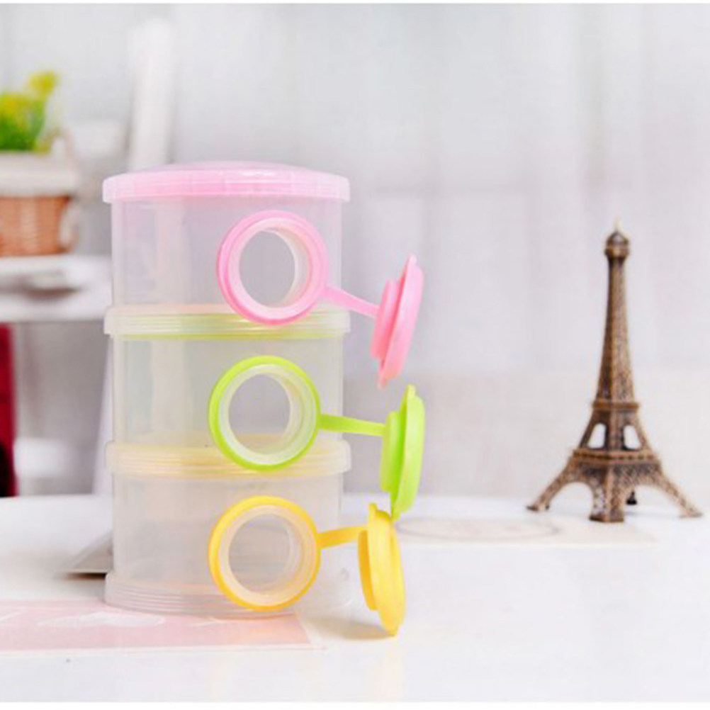กล่องแบ่งนมผงสำหรับเด็ก 3 ชั้น - Snack Container Travel บทวิจารณ์และราคา