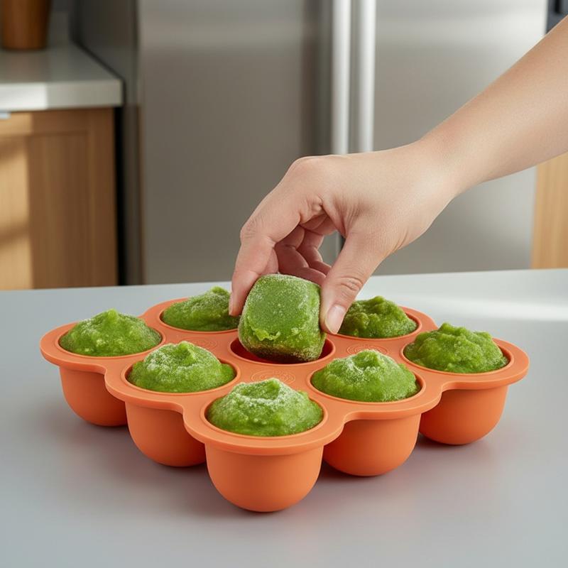 ภาชนะซิลิโคนสำหรับอาหารเด็ก 9  - Baby Food Universe บทวิจารณ์และราคา