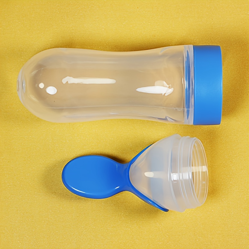 ขวดนมซิลิโคนพร้อมช้อนสำหรับเด็ - Baby Food Diet บทวิจารณ์และราคา