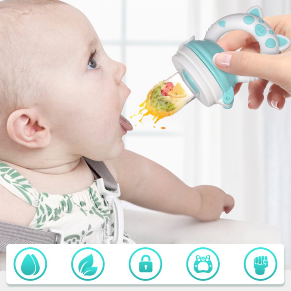 จุกนมซิลิโคนสำหรับป้อนอาหารสดส - Baby Food Diet บทวิจารณ์และราคา