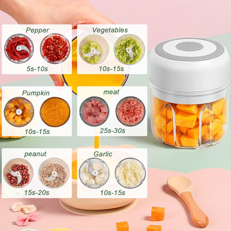 เครื่องบดกระเทียมไฟฟ้า 250 มล. - Baby Food Vegetables บทวิจารณ์และราคา