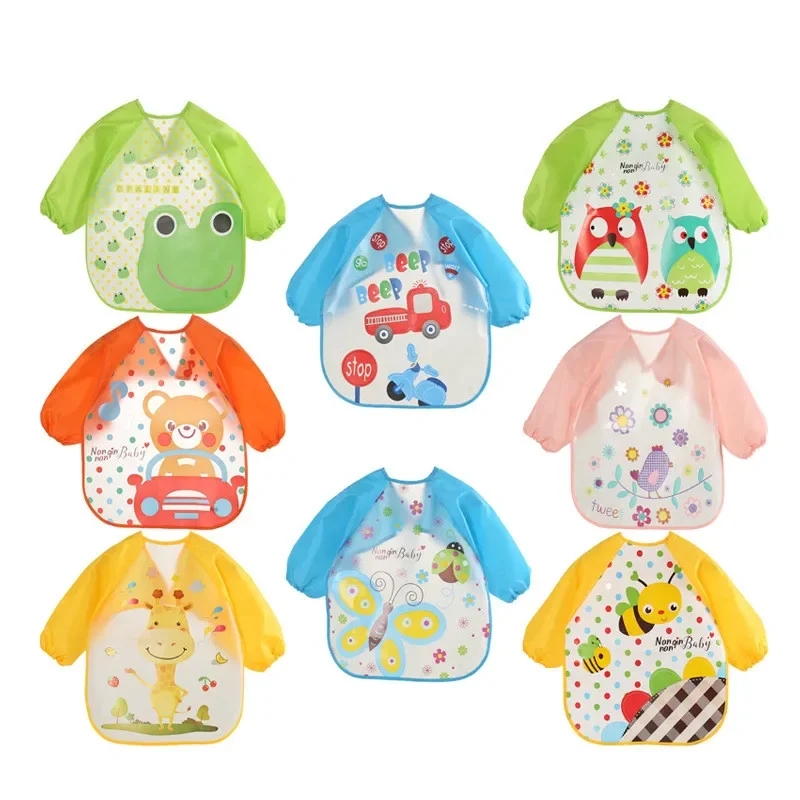 กันน้ํา EVA แขนยาวผ้ากันเปื้อน - Baby Food Quantity บทวิจารณ์และราคา