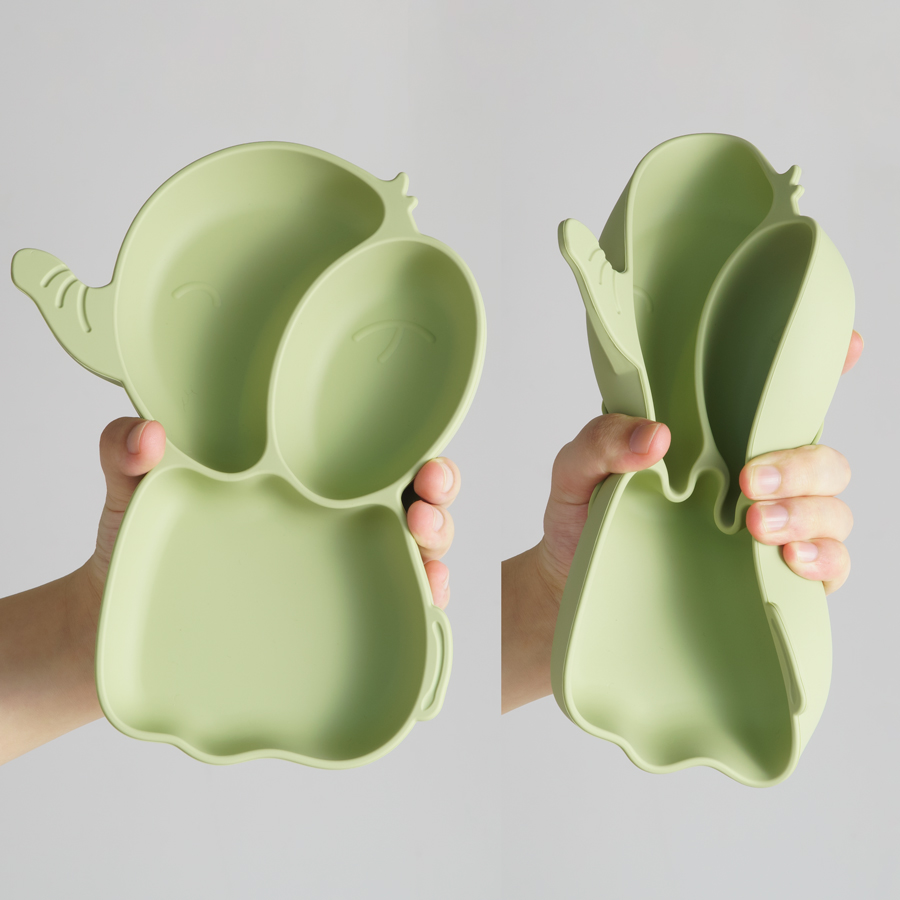 จานอาหารสำหรับเด็ก1ชิ้นทำจากซิ - Baby Food Universe บทวิจารณ์และราคา