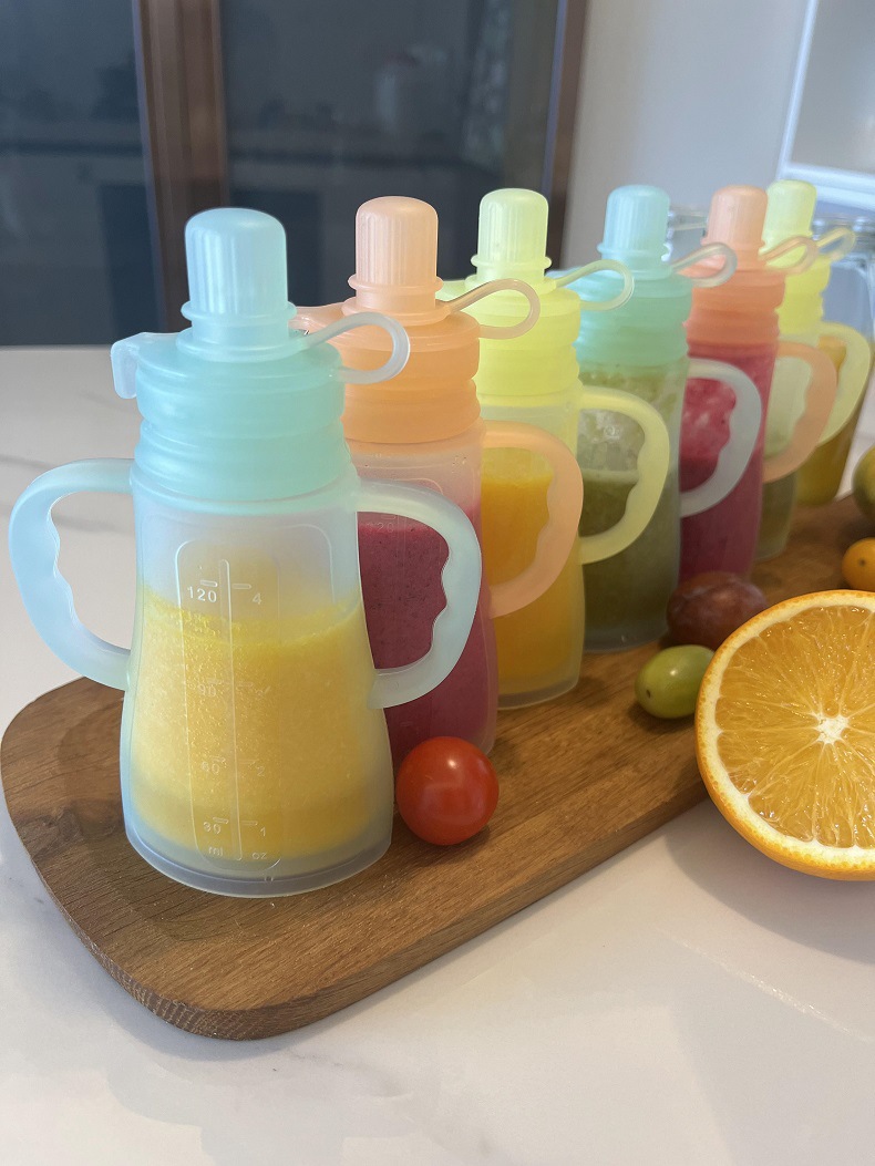 ถุงเก็บน้ำนมซิลิโคนแบบใช้ซ้ำได - Baby Food Diet บทวิจารณ์และราคา
