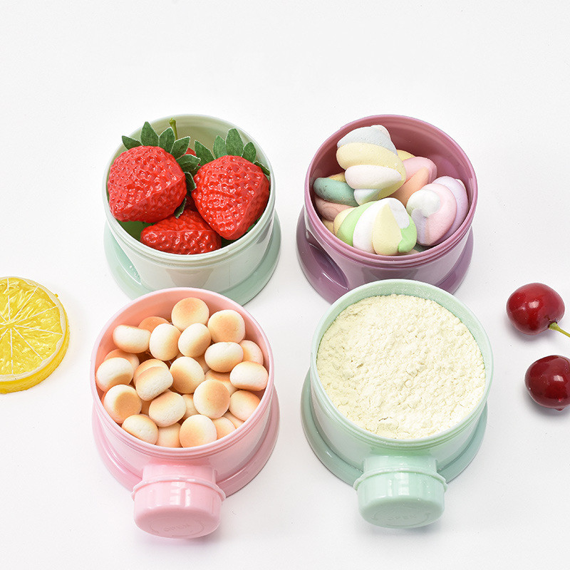 กล่องใส่นมผงสำหรับเด็ก 3/4 ชั้ - Snack Container Travel บทวิจารณ์และราคา